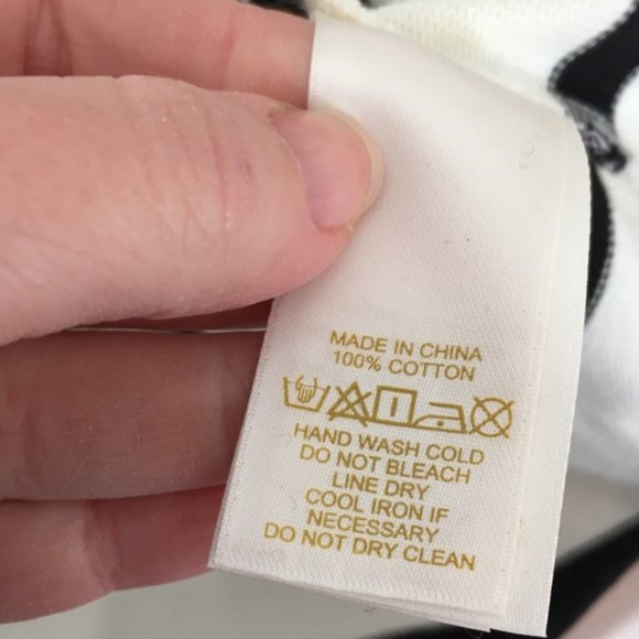 kate spade havana stripe boatneck tee top blouse white black sequins size L nwt - Picture 5 of 7